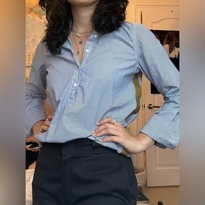 J Crew Striped Blouse